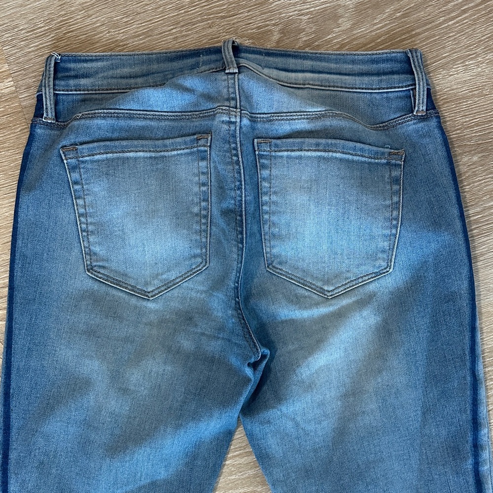 PacSun Light Wash Raw Hem Ankle Jeggings 26 Skinny Stretch - Picture 6 of 8